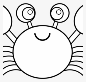 Crab Clipart Black And White Book Clipart Hatenylo - Dibujo Un Cangrejo Para Pintar, HD Png Download, Transparent PNG