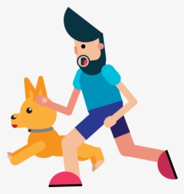 Dog For Runners - Cartoon, HD Png Download, Transparent PNG