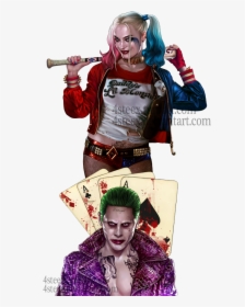 Joker Tattoo Designs - Harley Quinn And Joker Tattoo Ideas Suicide Squad, HD Png Download, Transparent PNG