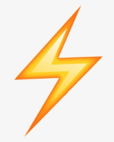 Emojiiphone Yellow Thunder Emoji Lights Electric - Lightning Emoji Png, Transparent Png, Transparent PNG