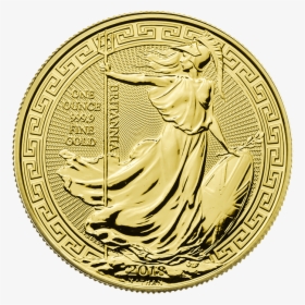 Britannia 2018 Oriental Border 1 Oz Gold Coin    Src - Britannia 2019 Oriental Border 1 Oz Gold Coin, HD Png Download, Transparent PNG