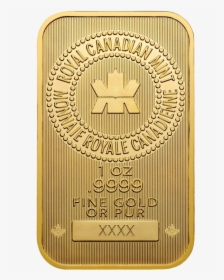 Royal Canadian Mint Gold Bar Fake, HD Png Download, Transparent PNG