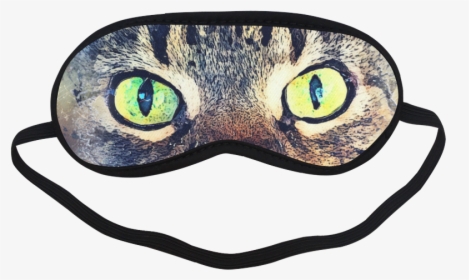 Transparent Sleeping Cat Png - Eye Mask For Sleep Clipart Png, Png Download, Transparent PNG