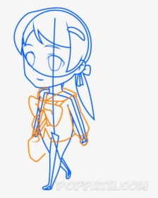 How To Draw A Chibi School Girl Pop Path, HD Png Download, Transparent PNG