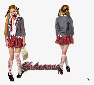 Halloween Costume Zombie Schoolgirl, HD Png Download, Transparent PNG