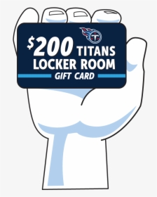 $200 Titans Locker Room Gift Card, HD Png Download, Transparent PNG