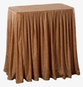 Portable Folding Display Table With Gold Drape, HD Png Download, Transparent PNG