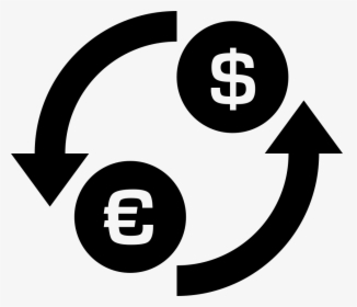 Money Exchange Dollar Euro Symbol, HD Png Download, Transparent PNG