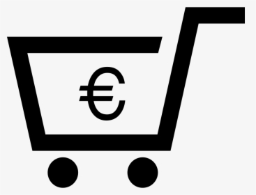 Shopping Cart With Euro Symbol, HD Png Download, Transparent PNG