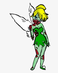 Drawing Tinkerbell Zombie Transparent Png Clipart Free, Png Download, Transparent PNG