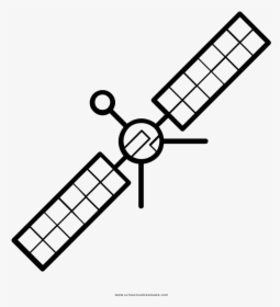 Satellite Coloring Page, HD Png Download, Transparent PNG