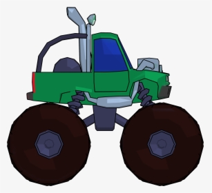 Monster Truck Cartoon Png Clipart Picture Side View, Transparent Png, Transparent PNG