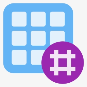 Hashtag Activity Grid Icon, HD Png Download, Transparent PNG