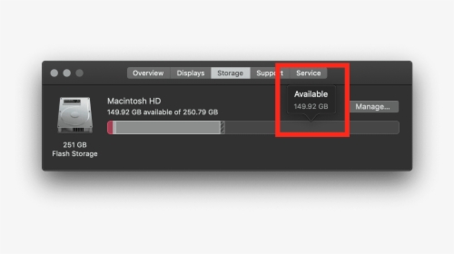Available Space Macos, HD Png Download, Transparent PNG