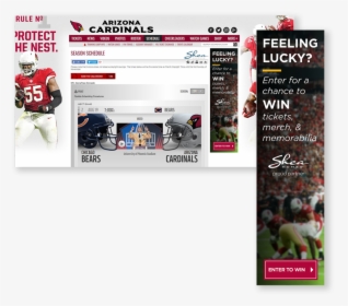 Shea Homes Arizona, Arizona Cardinals Display Ad Design, HD Png Download, Transparent PNG