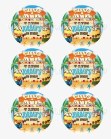 Luau Pool Party Minions Sticker Tags, HD Png Download, Transparent PNG