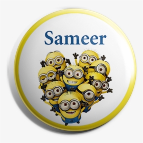 Funcart Minions Button Badge   Title Funcart Minions, HD Png Download, Transparent PNG