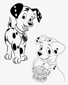 101 Dalmatians Easter Egg Coloring Page, HD Png Download, Transparent PNG