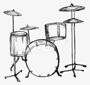 Drawing Drums Hand, HD Png Download, Transparent PNG