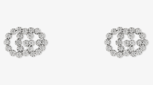 Gucci Gg Running Gold And Diamond Earrings Main Image, HD Png Download, Transparent PNG