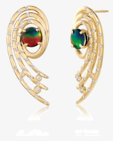 Open Spiral Martha Seely 14k Diamond Earrings By Korite, HD Png Download, Transparent PNG