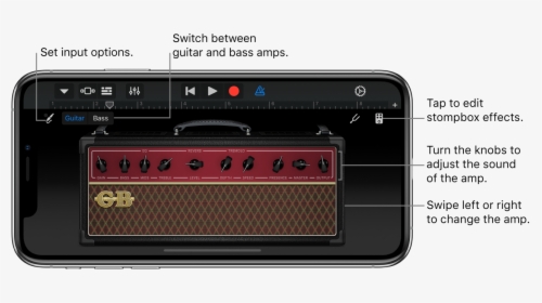 Guitar Amp Touch Instrument, HD Png Download, Transparent PNG