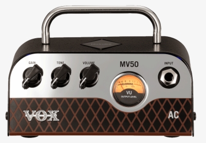 Front View Of Silver, Brown, And Black Vox Mini Amplifier, HD Png Download, Transparent PNG