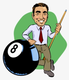Vector Illustration Of Game Of Pocket Billiards Pool, HD Png Download, Transparent PNG