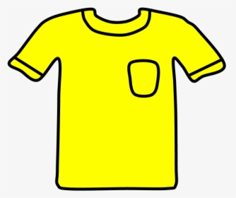 T-shirt, Pocket, Yellow, HD Png Download, Transparent PNG