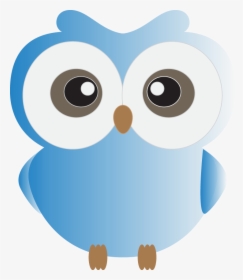 Cute Blue Owl Clipart, HD Png Download, Transparent PNG