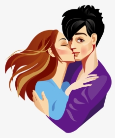 Woman Kiss Hug, HD Png Download, Transparent PNG