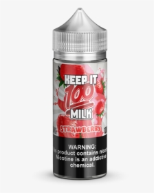 Strawberry Milk, 100ml Bottle, HD Png Download, Transparent PNG