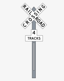 Mutcd 4 Track Railroad Crossing Signs, HD Png Download, Transparent PNG