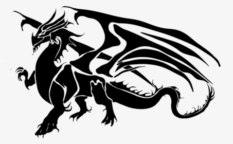 Dragon, Fire, Evil, Strong, Shadow, Black, Myth, HD Png Download, Transparent PNG