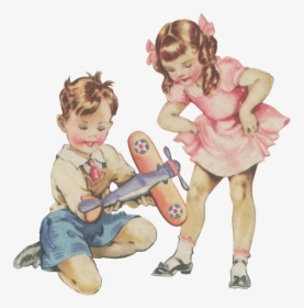 Boy And Girl Playing, HD Png Download, Transparent PNG