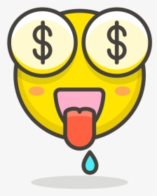 049 Money Mouth Face, HD Png Download, Transparent PNG