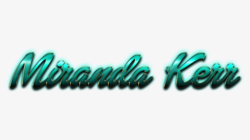 Miranda Kerr Beautiful Letter Png Name, Transparent Png, Transparent PNG