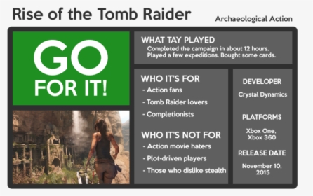 Microsoft Rise Of The Tomb Raider For Xbox One , Png, Transparent Png, Transparent PNG