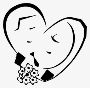 Flowers, Love, Roses, Black And White, Heart, Symbol, HD Png Download, Transparent PNG