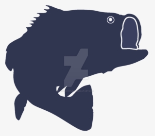 Silhouette Bass Fishing Clip Art, HD Png Download, Transparent PNG