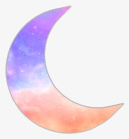 #ftestickers #moon #crescent #gradientcolors #purple, HD Png Download, Transparent PNG