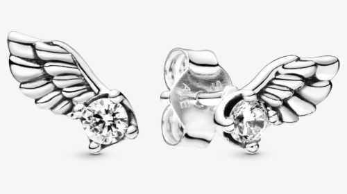 Sparkling Angel Wing Stud Earrings, HD Png Download, Transparent PNG