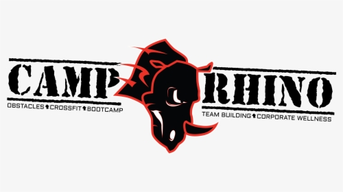 Camp Rhino Logo With Description Black On White, HD Png Download, Transparent PNG