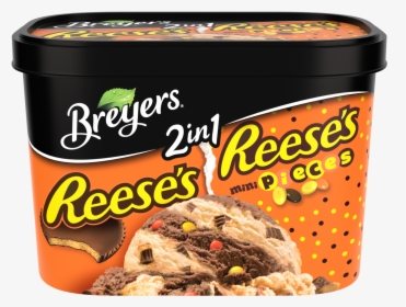 A 48 Ounce Tub Of Breyers Reese S & Reese S Pieces, HD Png Download, Transparent PNG