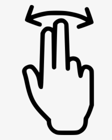 Swap Swipe Finger Hand Double Comments, HD Png Download, Transparent PNG