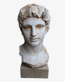 Bust Of Young Man Of Antiquity In Plaster On Marble, HD Png Download, Transparent PNG