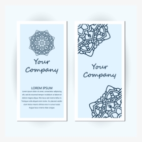 Business Card With Floral Ornament Decoration Latter, HD Png Download, Transparent PNG