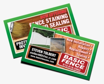 Deck And Fence Business Card Samples, HD Png Download, Transparent PNG