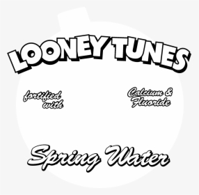 Looney Tunes Spring Water Logo Black And White, HD Png Download, Transparent PNG