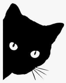 #cat #black #silhouette #catsilhouette, HD Png Download, Transparent PNG